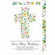 White Cross of Buds Invitations Image 2 of 4